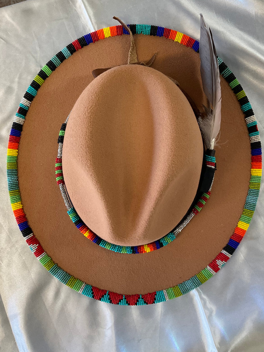 Beaded hat – Chris Crosby's Purple Coyote