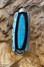 Sterling Silver w/ Sky Horse Turquoise Adjustable