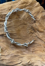 Sterling Silver Barbed Wire Bracelet