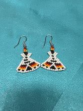 Brick Stitch Beaded Dangle Earrings