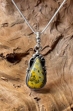 Sterling Silver w/ Bumble Bee Jasper Pendant