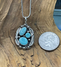 Sterling Silver w/ Golden Hill Turquoise Necklace