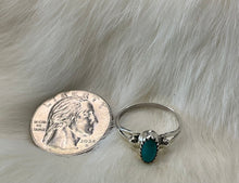 Sterling Silver w/Kingman Turquoise Ring size 6