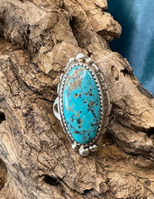 Sterling Silver w/ Kingman Turquoise Ring size7