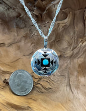 Sterling Silver w/sleeping beauty turquoise Necklace