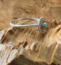 Sterling Silver w/ Sleeping Beauty Turquoise Ring size 9