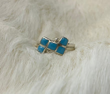 Sterling Silver w/ Sleeping Beauty Turquoise Ring Size 6.5