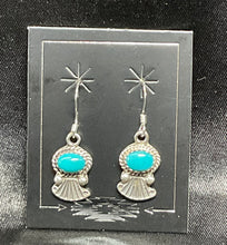 Sterling Silver Earrings w/Kingman Turquoise