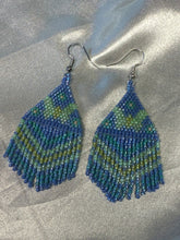 Beaded Fringe Dangle Earrings