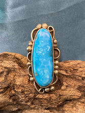 Sterling Silver w/ Bluebird Turqoise Ring size 8