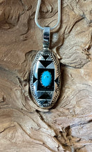 Sterling Silver w/ Sleeping Beauty Turquoise Necklace