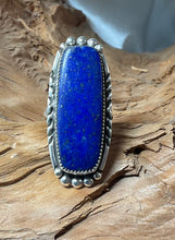 Sterling Silver w/ Lapis Ring Size 8.5