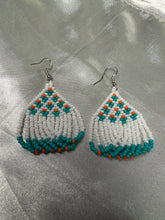 Brick Stitch Beaded Dangle Earrings