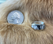 Sterling Siver w/ White Buffalo Stone Ring size 6.5