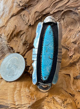 Sterling Silver w/ Sky Horse Turquoise Adjustable