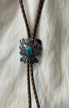 Thunderbird Bolo Tie w/Kingman Turquoise
