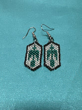 Brick Stitch Beaded Dangle Earrings