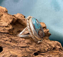 Sterling Silver w/Kingsman Turquoise Ring size 7.5