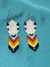 Brick Stitch Beaded Dangle Earrings