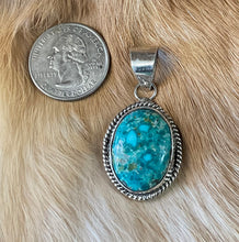Sterling Silver w/ Turquoise Mountain Pendant