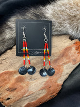 Hand Beaded Straight Dangle Earrings*