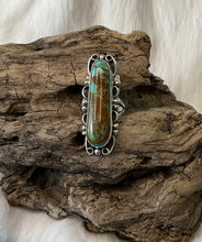Sterling Silver w/Manassa Turquoise Ring size 8