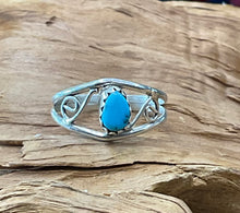Sterling Silver w/ Sleeping Beauty Turquoise Ring size 6