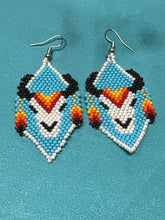 Brick Stitch Beaded Dangle Earrings