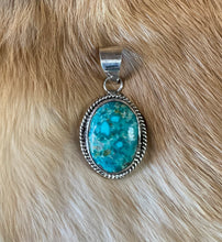 Sterling Silver w/ Turquoise Mountain Pendant
