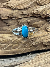 Sterling Silver Ring w/ Kingman Turquoise size 5.5
