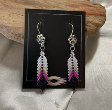 Brick Stitch Beaded Dangle Earrings