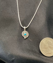 Sterling  Silver w/ Turquoise Necklace