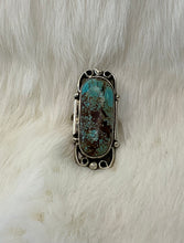 Sterling Silver w/Manassa Turquoise Ring size7