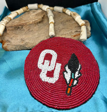 26" OU Medallion w/ Antler Necklace