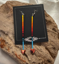 Straight Beaded Dangle Earrings