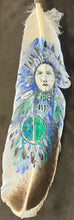 Original Painted Feather by Seth Kingfisher