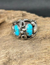 Sleeping Beauty Turquoise Sterling Silver Men's Rings