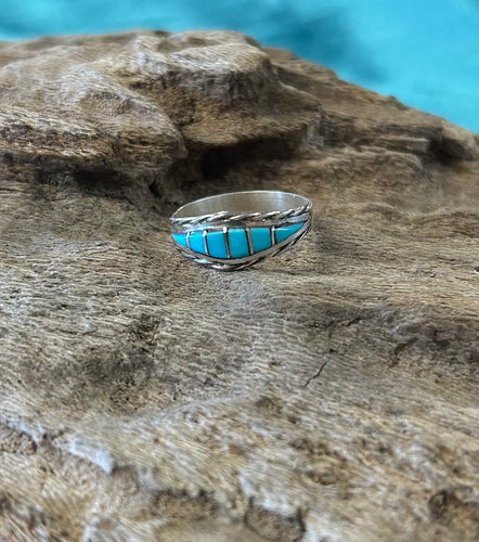 Sleeping Beauty Sterling Silver Turquoise Rings