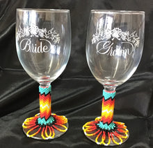 Beaded Wine Glasses