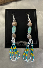 Corn Bead Dangle Earrings