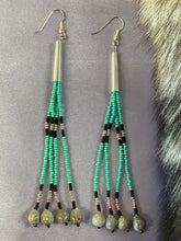 Corn Bead Dangle Earrings