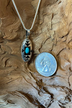 Sterling Silver Pendant w/ Sleeping Beauty Turquoise