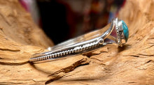 Sterling Silver Bracelet w/ Pilot Mt. Turquoise