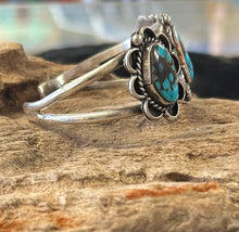 Old Turquoise Mountain Sterling Silver Bracelet
