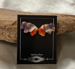 Copper Oyster Turquoise Earrings