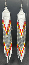 Beaded Dangle Earrings 4.5"