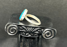 Thunder Mt. Turquoise Sterling Silver Ring Sz.7.5