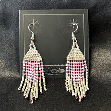 Beaded Dangle Fringe Earrings