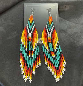 Brick Stitch Dangle Earrings *