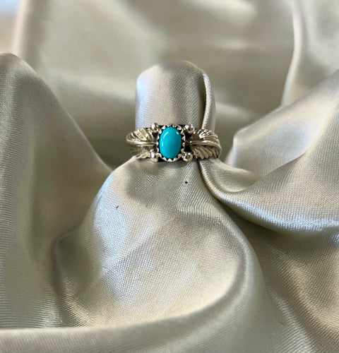 Sleeping Beauty Turquoise Sterling Silver Rings*